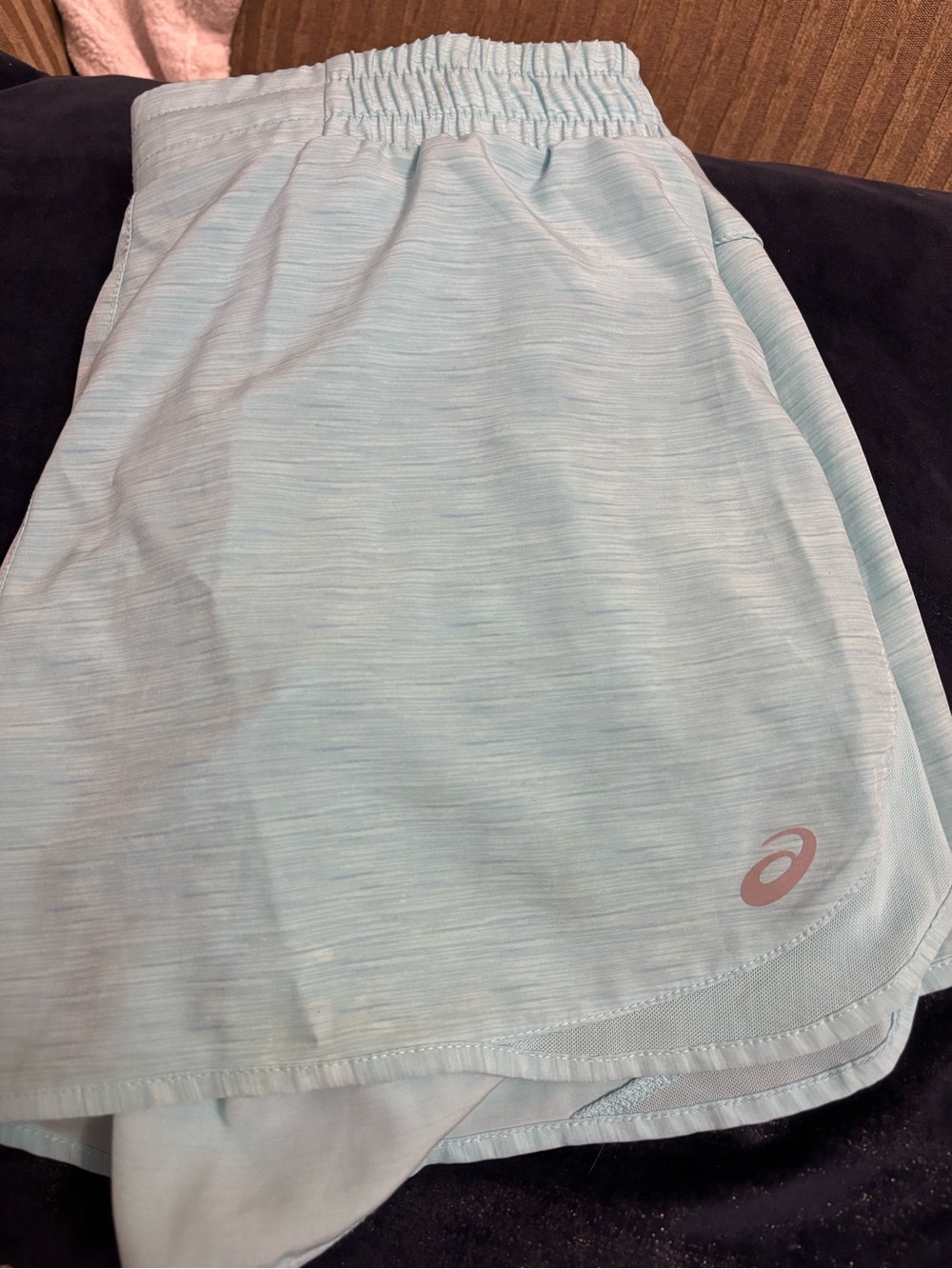 ASICS Pale Blue Skater Tennis Skirt with Built-In Shorts